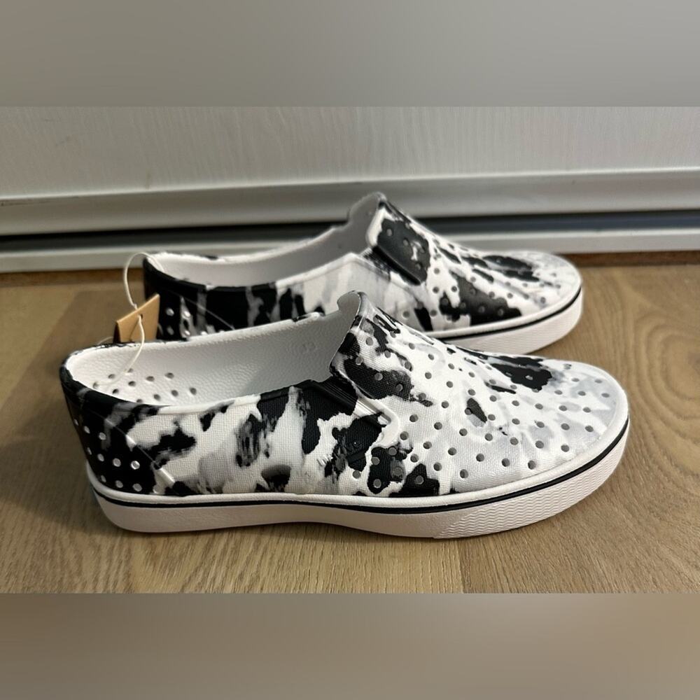 NWT Kids Sz J3 Native Jefferson Print - Shell White / Grey Tie Dye - Picture 4 of 9